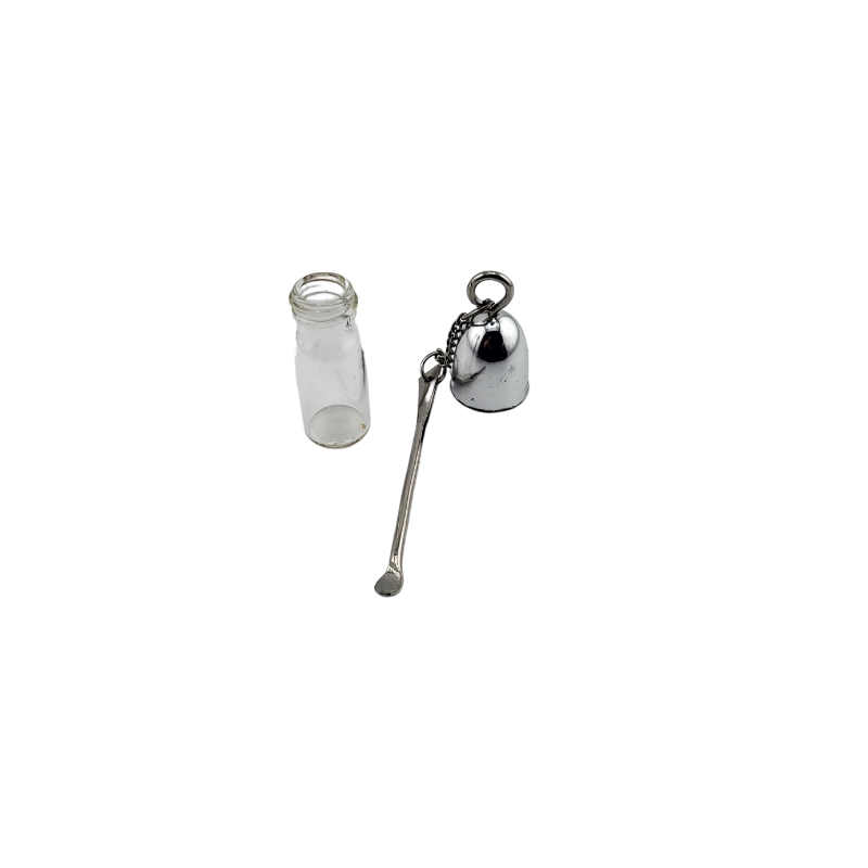 Glas Beholder Med Ske A 4cm