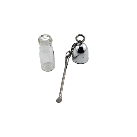 Glas Beholder Med Ske A 4cm