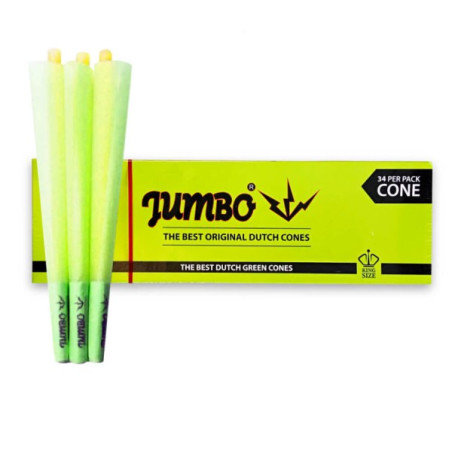 Jumbo Grøn Cones King Size 34stk