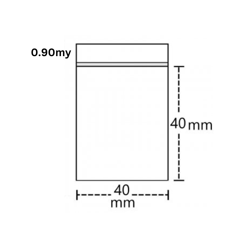 Poser 40 X 40 100stk 90my