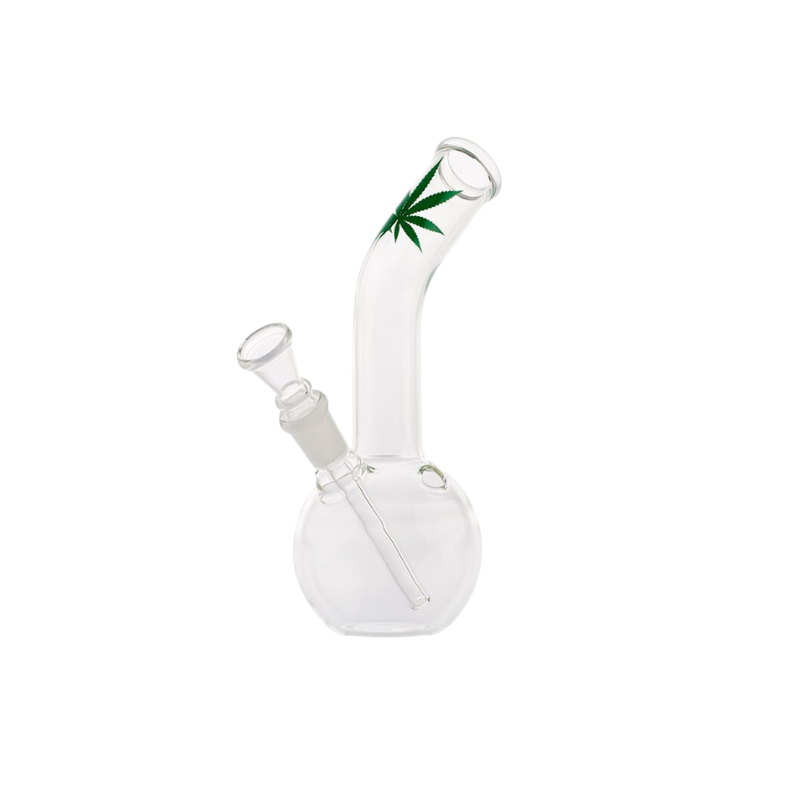 Glas Bong Cannabis Bouncher 16cm