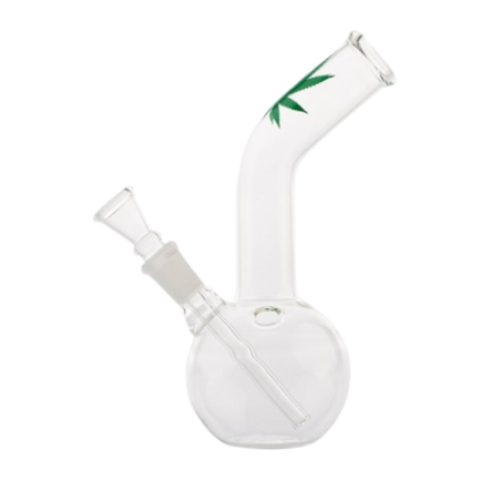 Glas Bong Cannabis Bouncher 16cm