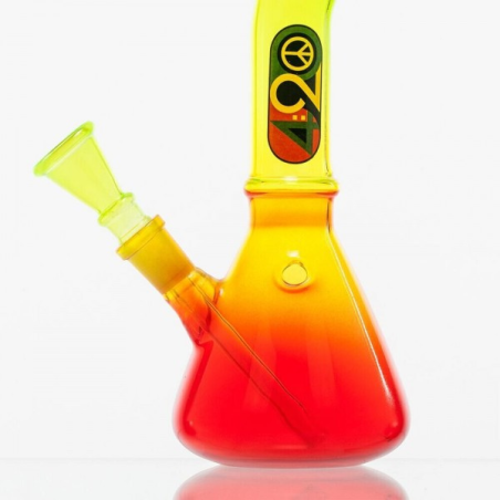 Glas Bong 420 Rasta 23cm