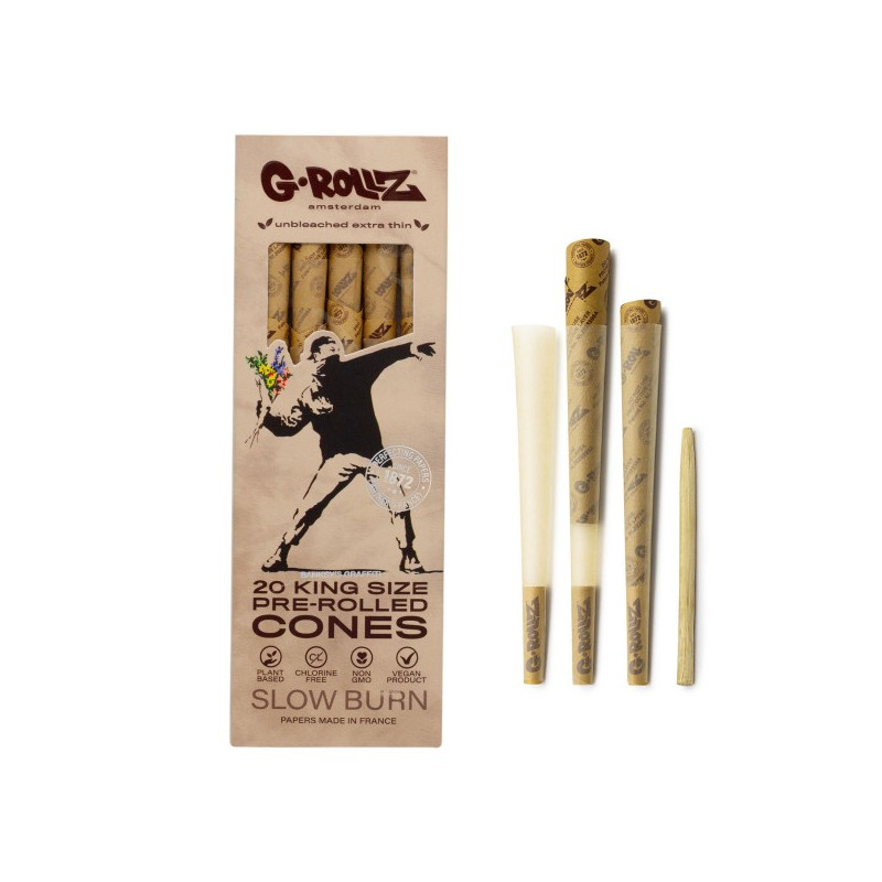 G-Rollz Brun Kingsize Cones 20stk