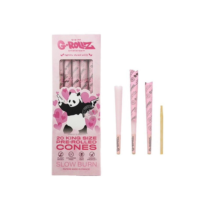 G-Rollz Pink Cones 20stk