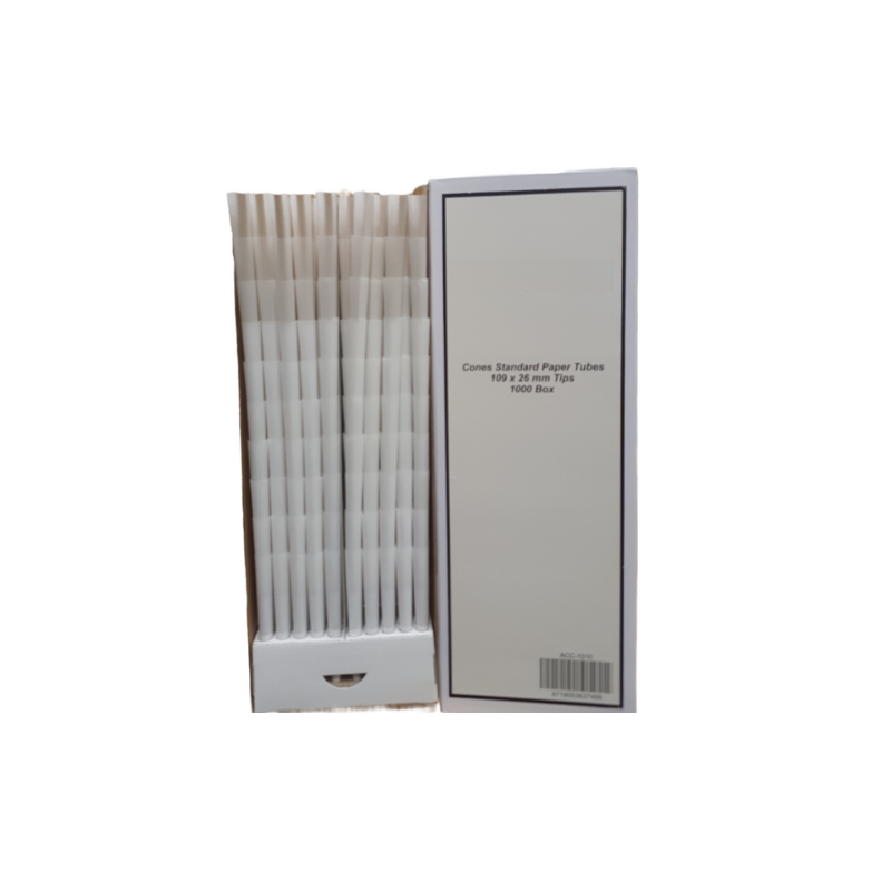 1000stk Ø Cones Kingsize Hvid 1000stk Ø Cones Kingsize Hvid
