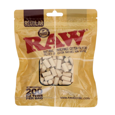 RAW Natural Cotton Filters Regular pose med ca. 200 bomuldsfiltre