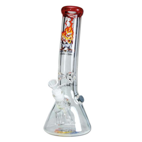 Black Leaf Glas Bong Throne 34cm