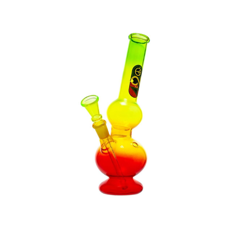 Glas Bong 420 Rasta A 23cm