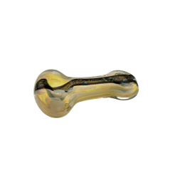 Håndlavet glas pibe 8 cm med slip hul