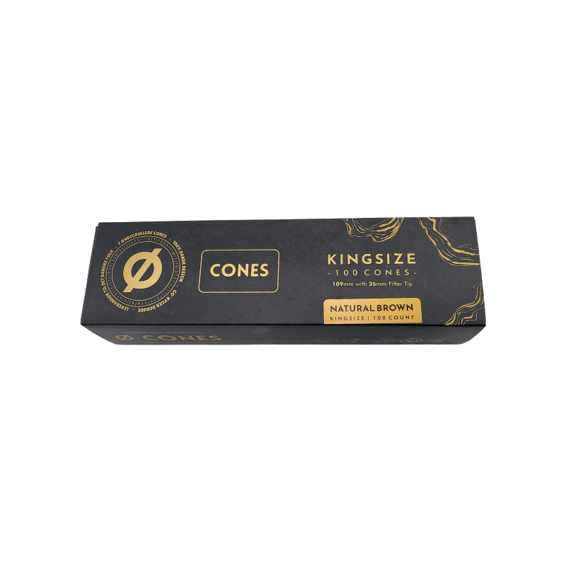 Ø Cones Kingsize Ubleget 100stk Ø Cones Kingsize Ubleget 100stk