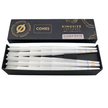 Ø Cones Kingsize Hvid 100stk