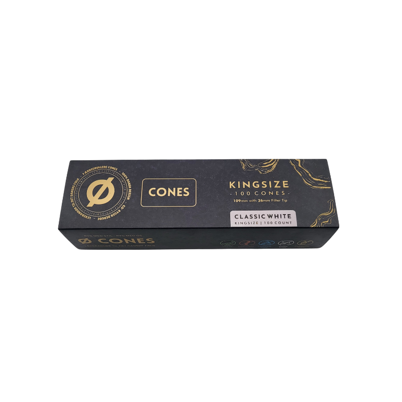Ø Cones Kingsize Hvid 100stk Ø Cones Kingsize Hvid 100stk