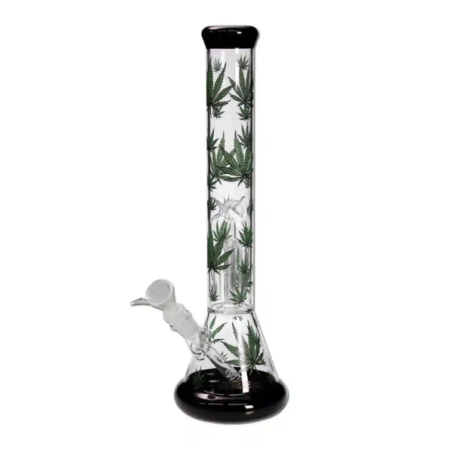 Cannabis Glas Bong Sort 41cm