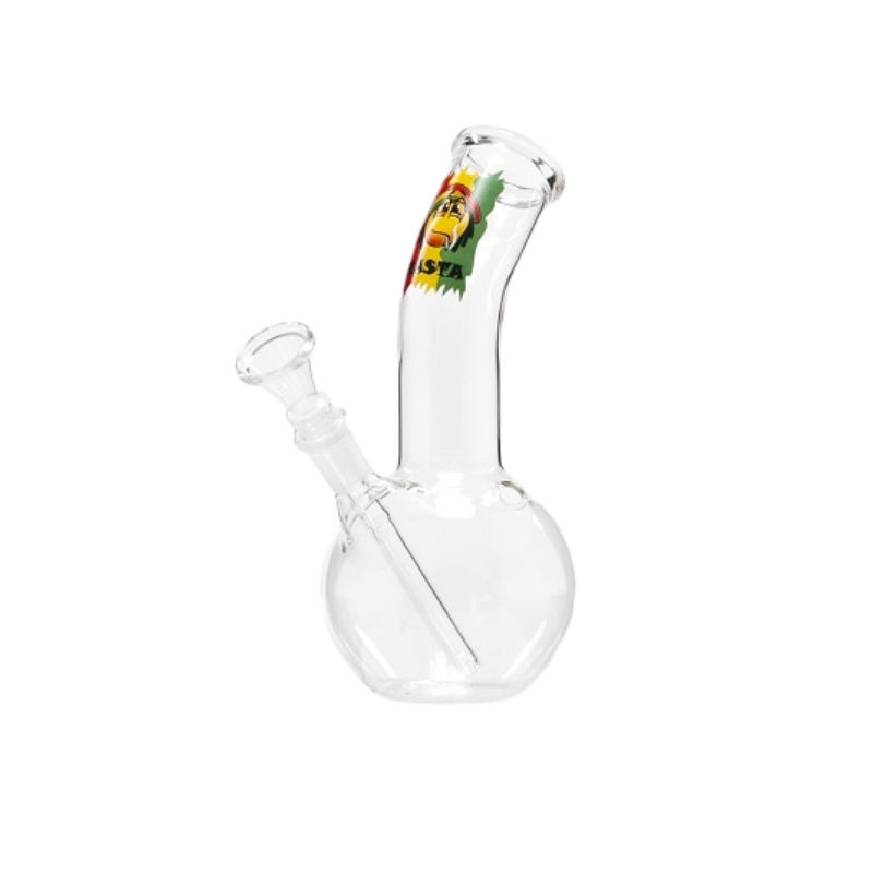 Glas Bong Rasta Smiley 19cm