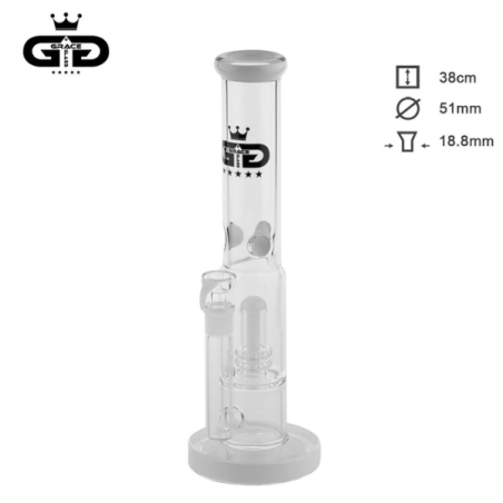 Glas Bong Grace Hvid 38cm