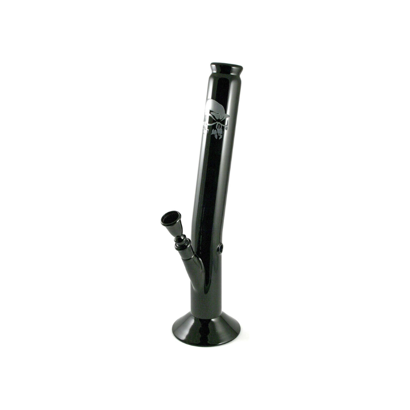 Glas Bong Kranie Sort 42cm