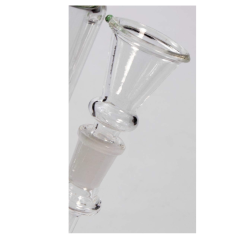 Glas Bong Black Leaf Grøn 30cm