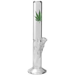 Glas Bong Breit Cannabis 45.5cm