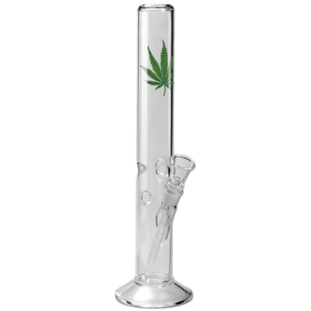 Glas Bong Breit Cannabis 45.5cm