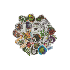 Cannabis Klistermærker A 50stk