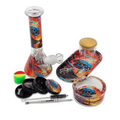 Komplet Bong Sæt  Kranie Design