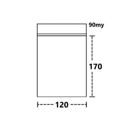 Poser 120 X 170mm 100stk 90my