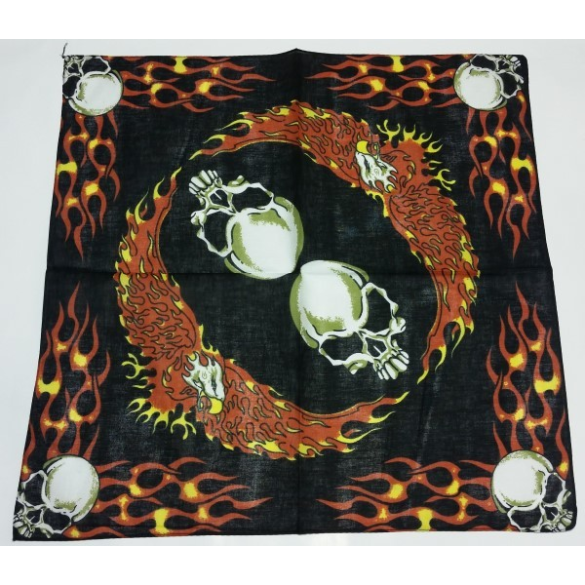 Bandana Kranie Flamme
