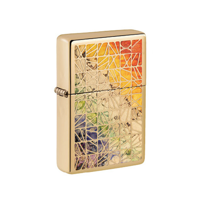 Zippo Lighter Mosaic Brass Zippo Lighter Mosaic Brass