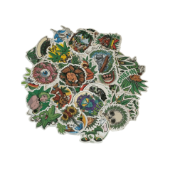 Cannabis Klistermærker B 50stk