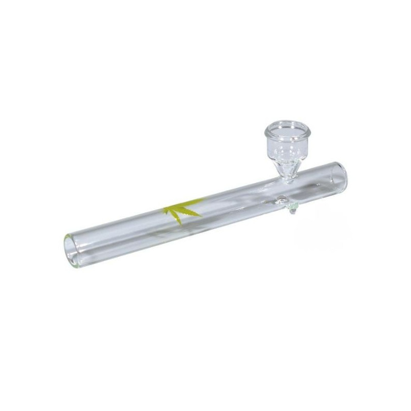 Glas Tjubang Cannabis Blad 15cm Glas Tjubang Cannabis Blad 15cm