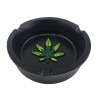 Askebæger Sort med Cannabisblad