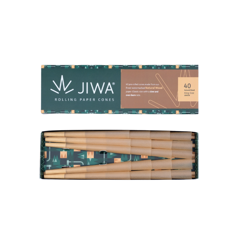 Jiwa Cones Kingsize Ubleget 40stk