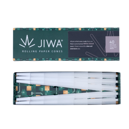 Jiwa Cones King Size 40 stk pre-rolled cones i høj kvalitet fra Headshop Danmark