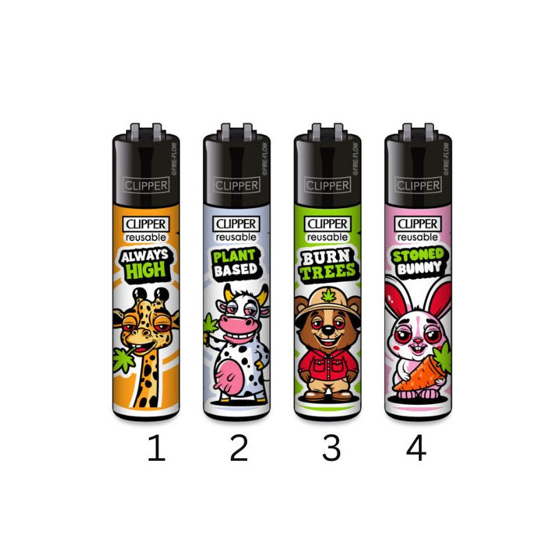Clipper Lighter Stoned Animals Clipper Lighter Stoned Animals