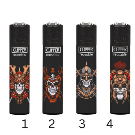 Clipper Lighter Warrior Skull