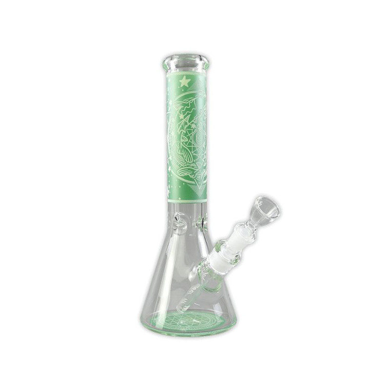 Glas Bong JJ Zodiac Green 35 cm Glas Bong JJ Zodiac Green 35 cm