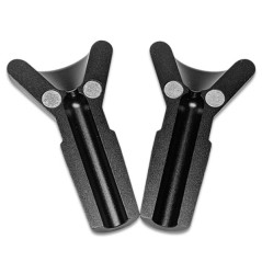 Aluminium Metal Hoved Sort 14,5 mm