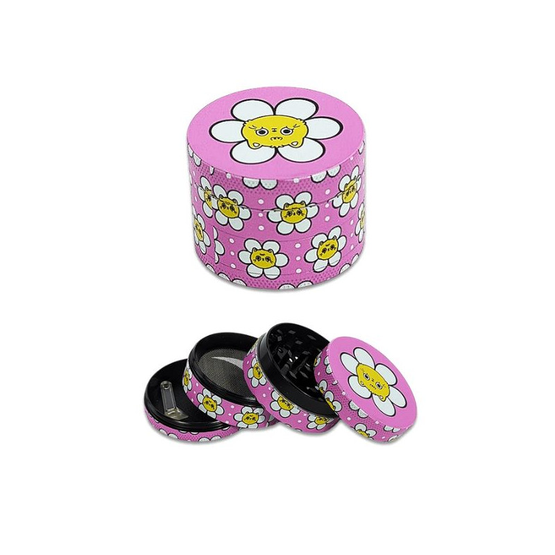 Grinder Pink Blomst 50mm