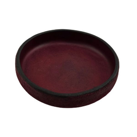 Læder Mixeskål Rund Mahogni Lille