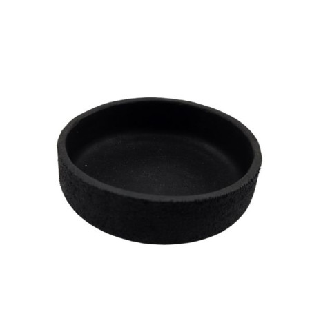 Læder Mixeskål Rund Sort Lille