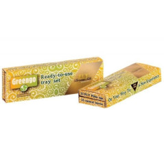 Greengo Ready to Use tray set Brown Silk King Size jointpapir fra Headshop Danmark