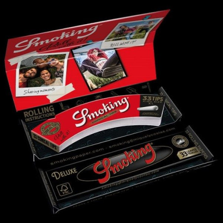 Smoking Black Lux Pack – King Size Papir & Tips