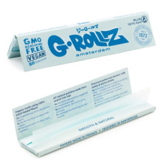 G-Rollz Blue King Size Slim jointpapir med 50 blade fra Headshop Danmark