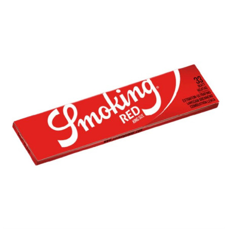 Smoking Red King Size Slim jointpapir med 33 blade fra Headshop Danmark