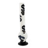 Akryl Bong 40 cm Hvid med Dollar Design