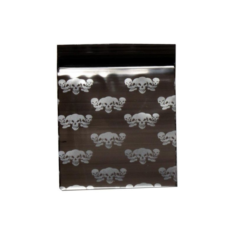 Ziplock poser 35x35mm skull Ziplock poser 35x35mm skull