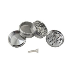 Metal Grinder Tom 4 Delt 50 mm Sølv