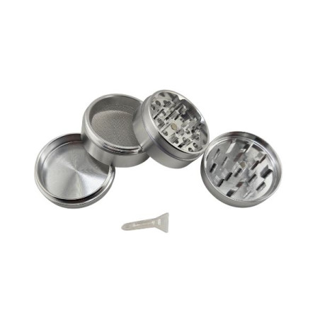 Metal Grinder Tom 4 Delt 50 mm Sølv