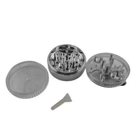 Grinder 3 Delt 55 mm Transparent